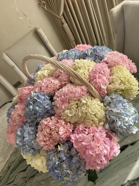 Корзина гортензии 31 шт