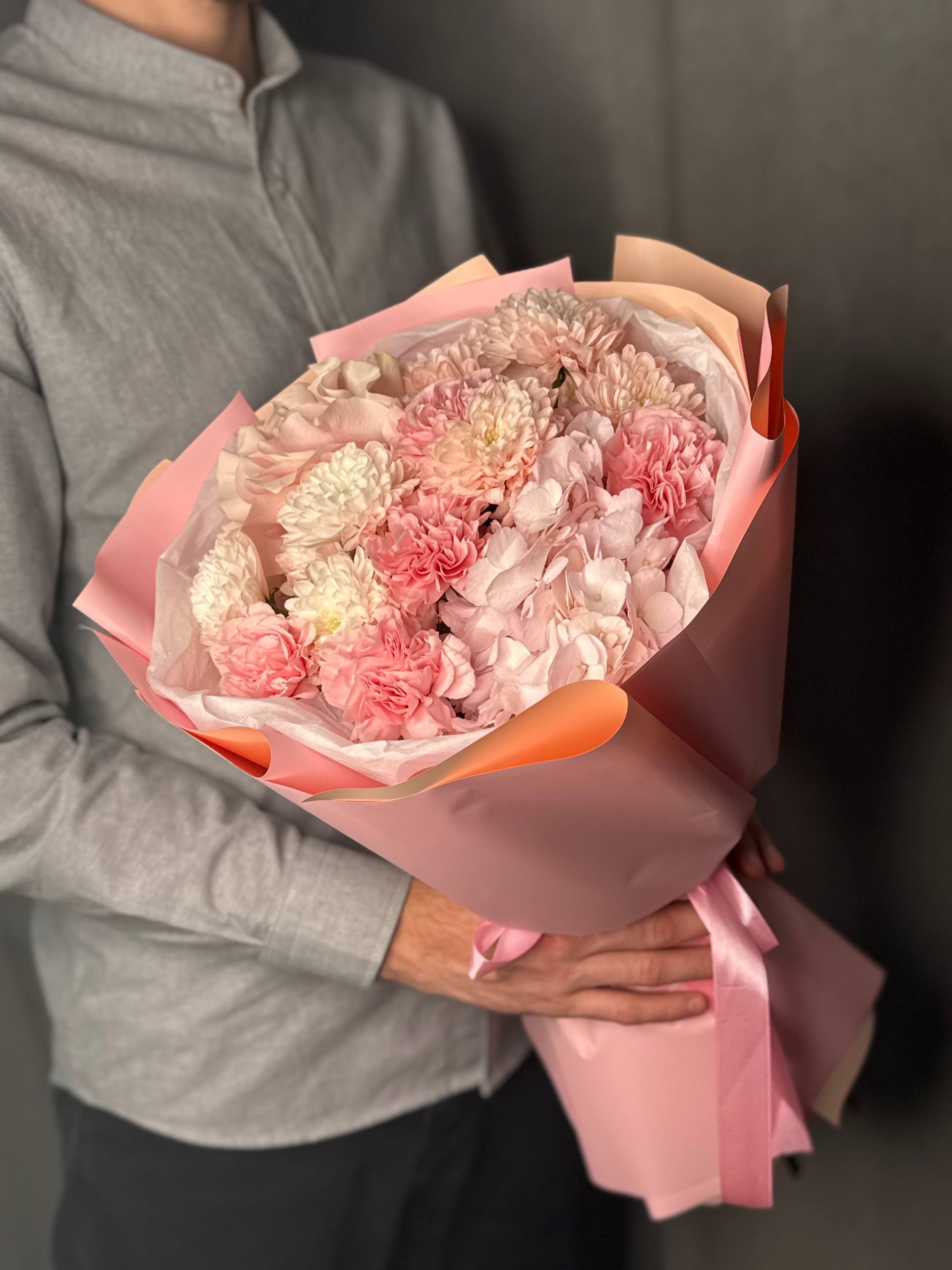 Букет в розовых тонах