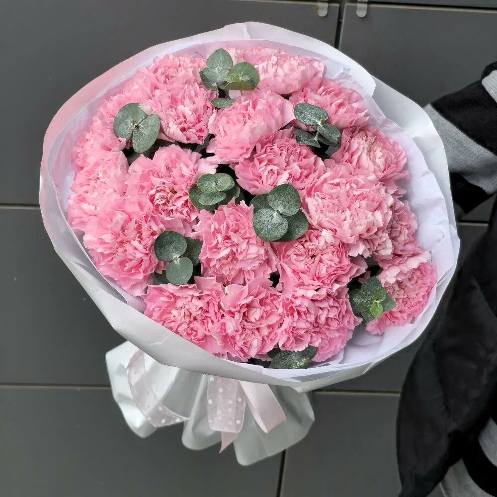 Букет из Розовых Диантусов